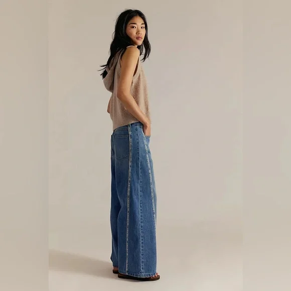 We The Free On The Edge Selvedge Jeans | 100% Cotton | Size 27 - Picture 6 of 9